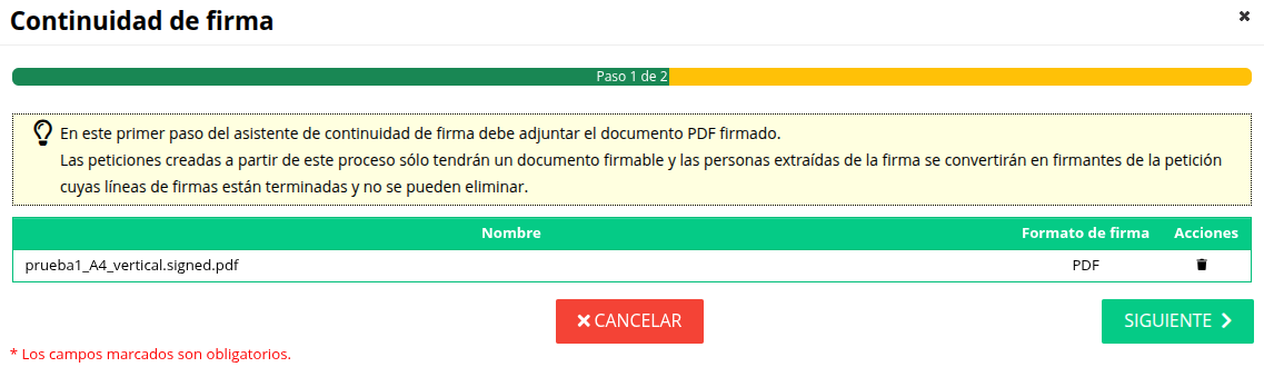 Paso 1 adjuntar documento de firma